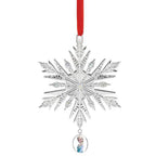 Lenox Disney Frozen Queen Elsa's Snowflake Ornament Silver Cameo Christmas NEW5