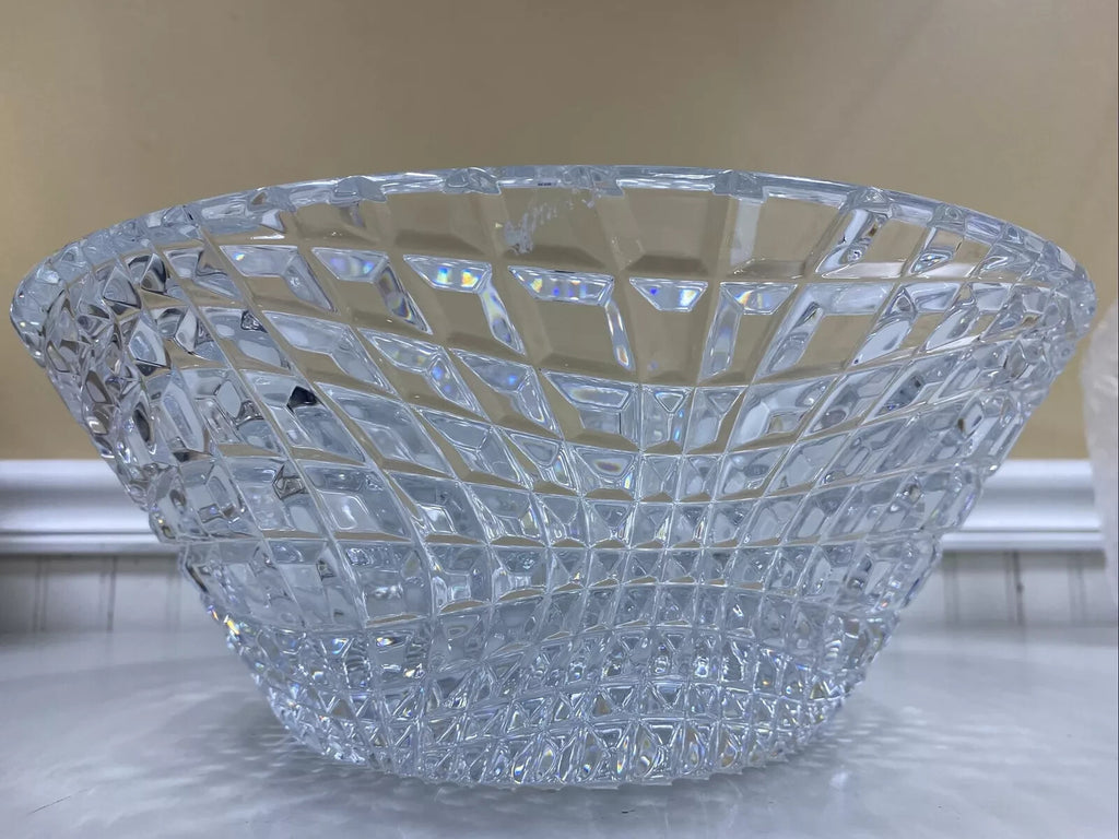 Rogaska Crystal Brilliance Centerpiece Bowl 12.5" Hand Faceted Design NEW IN BOX7