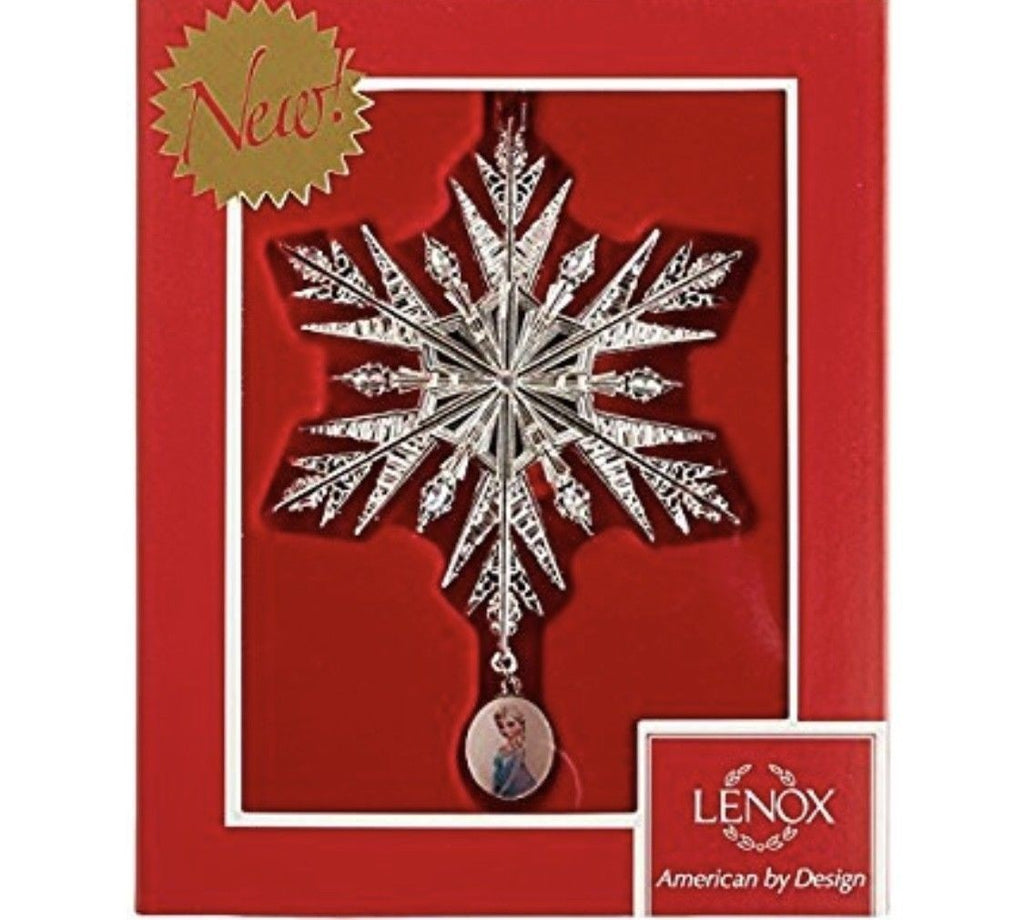 Lenox Disney Frozen Ornament Set of 3 Queen Elsa Snowflake Olaf Christmas NEW12