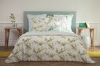 Yves Delorme Lucine Queen Coverlet Quilted Floral Print  Reversible Cotton NEW1