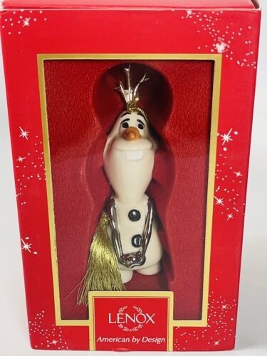 Lenox Disney Frozen Ornament Set of 3 Queen Elsa Snowflake Olaf Christmas NEW7