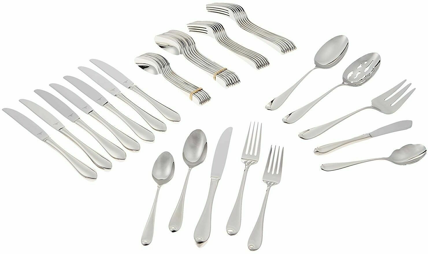 Gorham Studio 45 Piece Flatware Set Service for 8 Stainless Steel 18/10 Gift NEW0