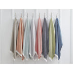 Sferra Costa Green Throw Blanket Kiwi Fringed Herringbone Weave Cotton 50x70 NEW4