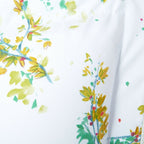 Yves Delorme Lucine Queen Coverlet Quilted Floral Print  Reversible Cotton NEW2