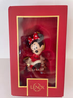 Lenox Disney 2024 Mickey & Minnie Figurine Ornaments 2 Mouse Candy Cane Gift NEW16