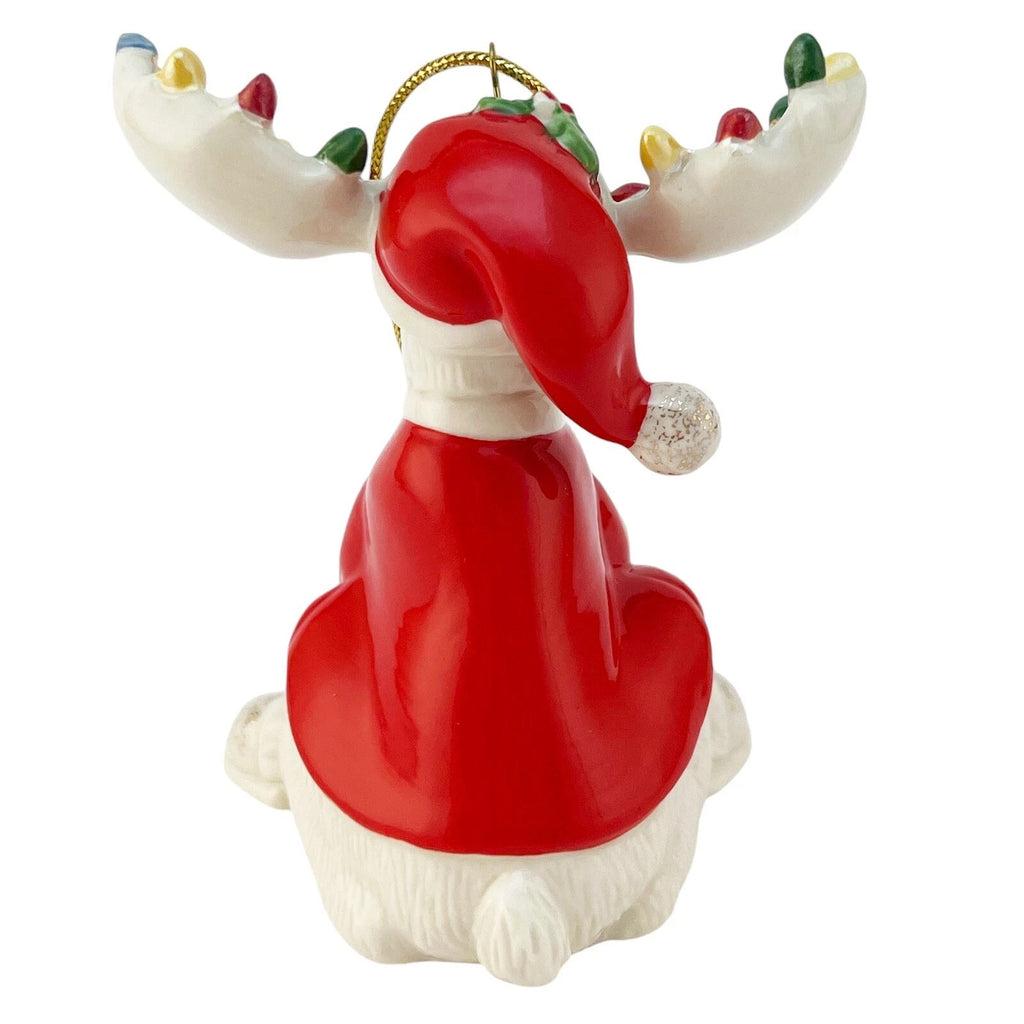 Lenox 2017 Bedtime Moose Ornament Figurine Annual Marcel Pajamas Christmas NEW8