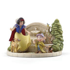 Lenox Disney Princess Snow White's Garden Fountain Figurine Fawn Bird Dopey NEW1