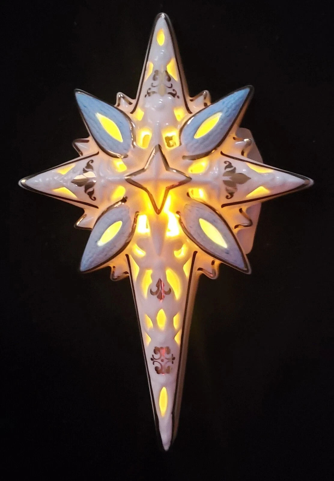 Lenox First Blessing Nativity Star Of Bethlehem Ornament Lighted For Creche NEW4