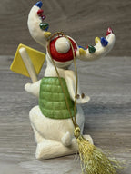Lenox 2012 Merry Moose Figurine Ornament Annual  Marcel School Crossing Sign NEW6