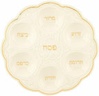 Lenox Judaic Blessings Seder Plate Platter Passover Jewish Hebrew Ivory Gift NEW3
