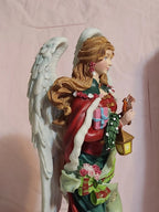 Lenox 2019 Anna Angel of Glory Pencil Figurine Christmas Plaid Ribbon COA LE NEW3