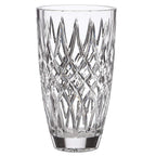 Lenox Irish Spring Crystal Mackenna Flower Vase 10" Diamond Cut Ireland Gift NEW0