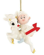 Lenox Rudolph & Hermey Elf Figurine Ornament Dentist Reindeer 2014 Christmas NEW0