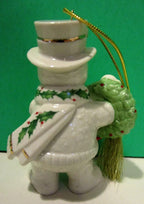 Lenox 2016 Snowman Figurine Ornament Annual Happy Holly Days Christmas NEW5