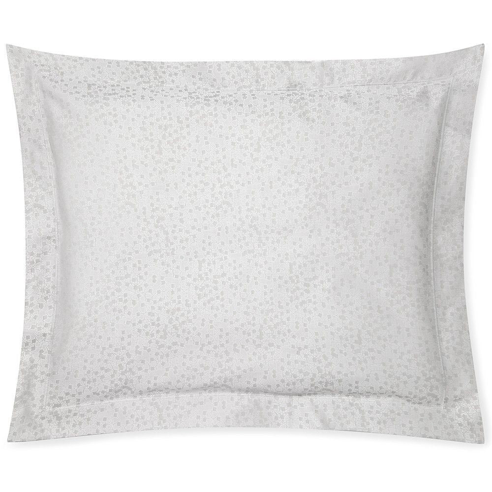 Sferra Catella Grey Euro Sham Squares Cotton Sateen Jacquard Soft Italy NEW4