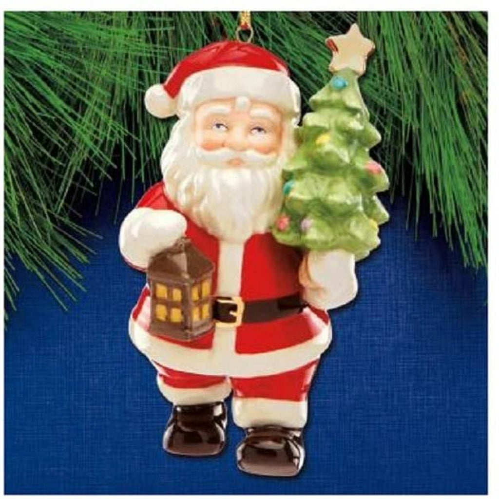 Lenox 2020 Santa With Tree Figurine Ornament Lantern Annual Christmas LE NEW1
