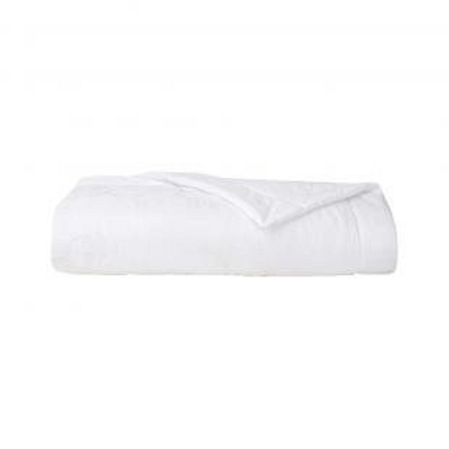 Yves Delorme Nymphe White Counterpane Reverses Feathery Embroidered Jacquard NEW2