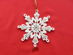 Lenox 2018 Gemmed Snowflake Ornament Annual Red & Black Crystals Christmas NEW7