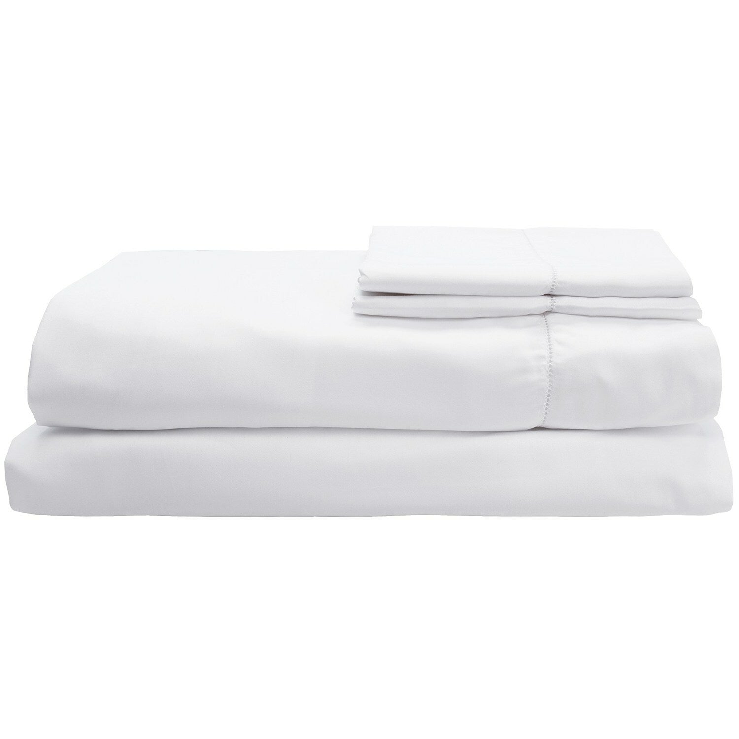 Sferra Matteo White Twin Sheet Set 3PC 100% Cotton Sateen 300TC Dorm Italy NEW3