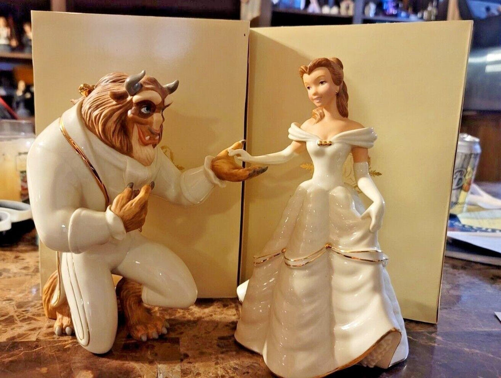 Lenox Disney Beauty and The Beast Figurines Set Belle My Hand Heart Is Yours NEW5