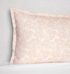 Sferra Prato Euro Continental Shams 2 Pink Yellow Carnation Cotton Percale Print3