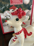 Lenox Rudolph The Red Nosed  Reindeer Lighted Figurine 50th Christmas LED LE NEW8