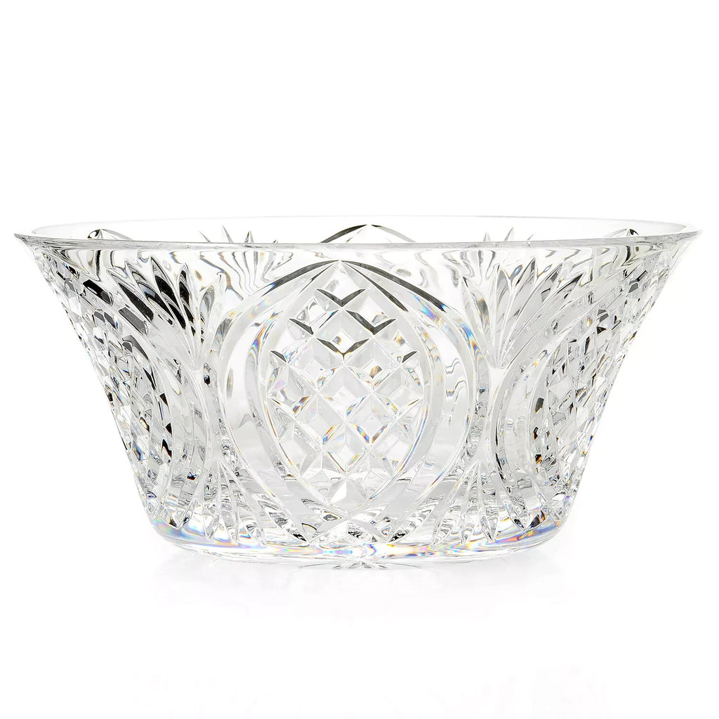 Waterford Crystal Irish Stone Circle Bowl 10" Rosettes Curtis Ireland NEW IN BOX6