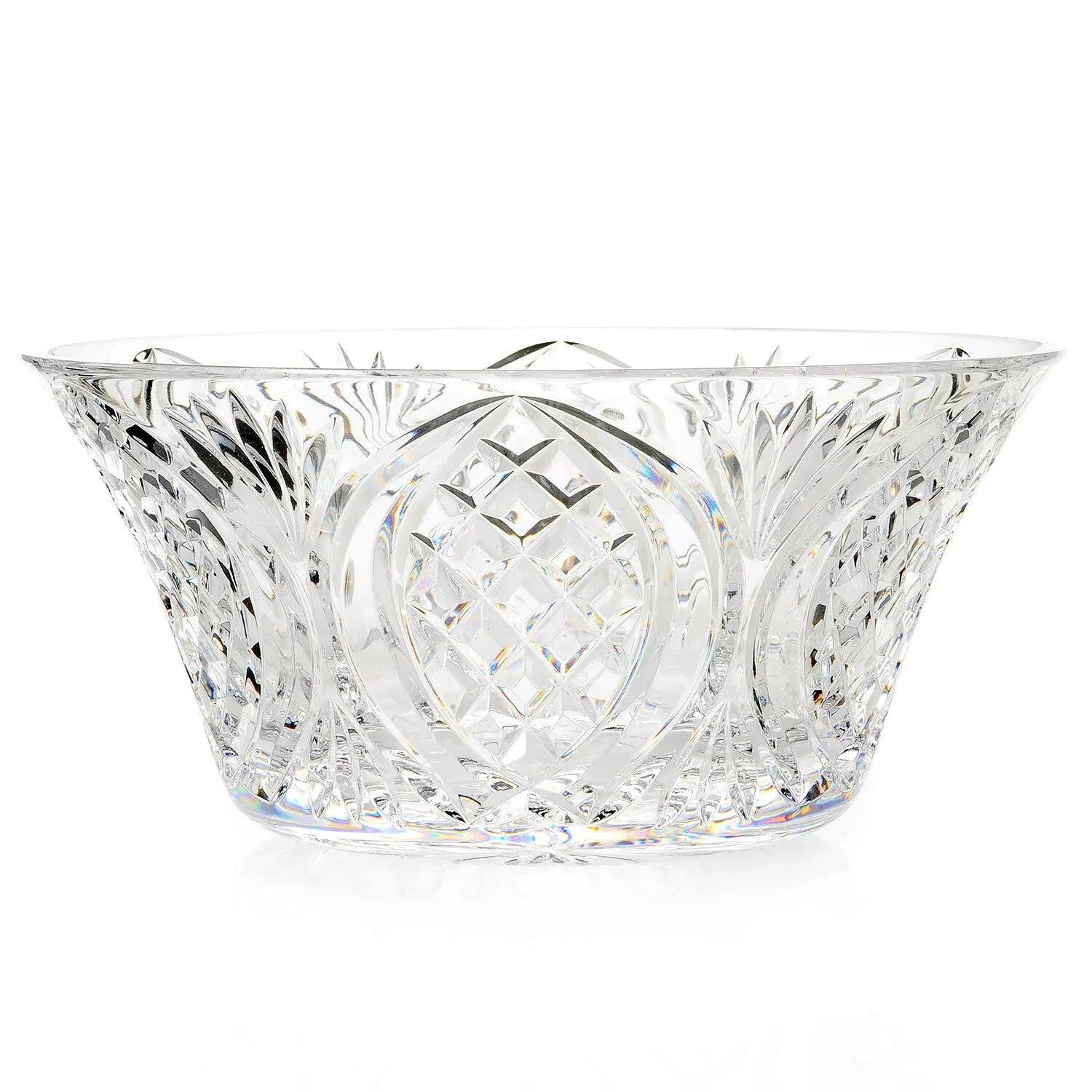 Waterford Crystal Irish Stone Circle Bowl 10" Rosettes Curtis Ireland NEW IN BOX6