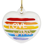 Lenox Rainbow Heart Gay Pride Ornament Love Wins LGBTQ Awareness Christmas NEW0