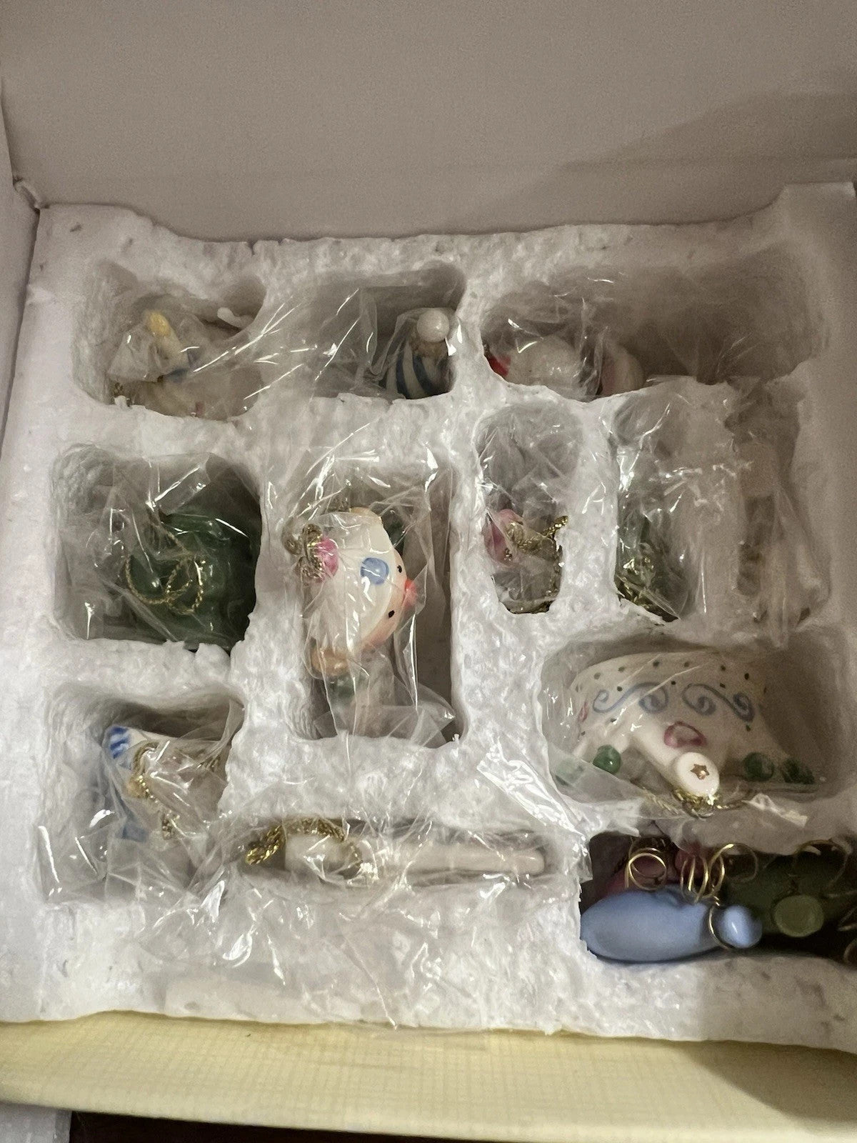 Lenox Happy Birthday Mini Tree Ornaments 12 PC Hat Crown Cake Clown Balloons NEW1