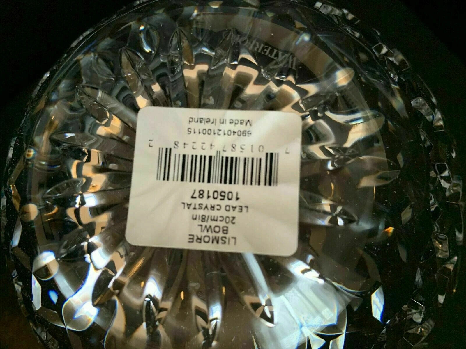 Waterford Crystal Lismore 8" Bowl Master Craft Round #1050187 Ireland NEW IN BOX4