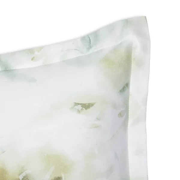 Sferra Acquerello Willow Euro Continental Shams 2 Cotton Sateen Print Italy NEW2