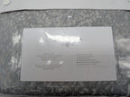 Sferra Bione Grey Queen Duvet Textured Pattern Cotton Sateen Jacquard Italy NEW14