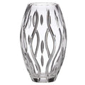 Lenox  Irish Spring Darcy Crystal Vase Vertical Cuts Hand Cut 10" Ireland NEW0