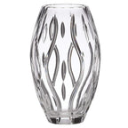 Lenox  Irish Spring Darcy Crystal Vase Vertical Cuts Hand Cut 10" Ireland NEW0