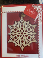 Lenox 2020 Snow Fantasies Snowflake Ornament Annual Christmas Porcelain NEW3