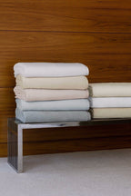Sferra White Twin Plush Blanket Combed Cotton Home Collection Soft Portugal NEW11