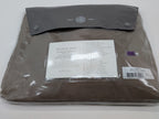 Sferra Celeste Brown Queen Bed Skirt Chestnut Gathered Egyptian Cotton Italy NEW2