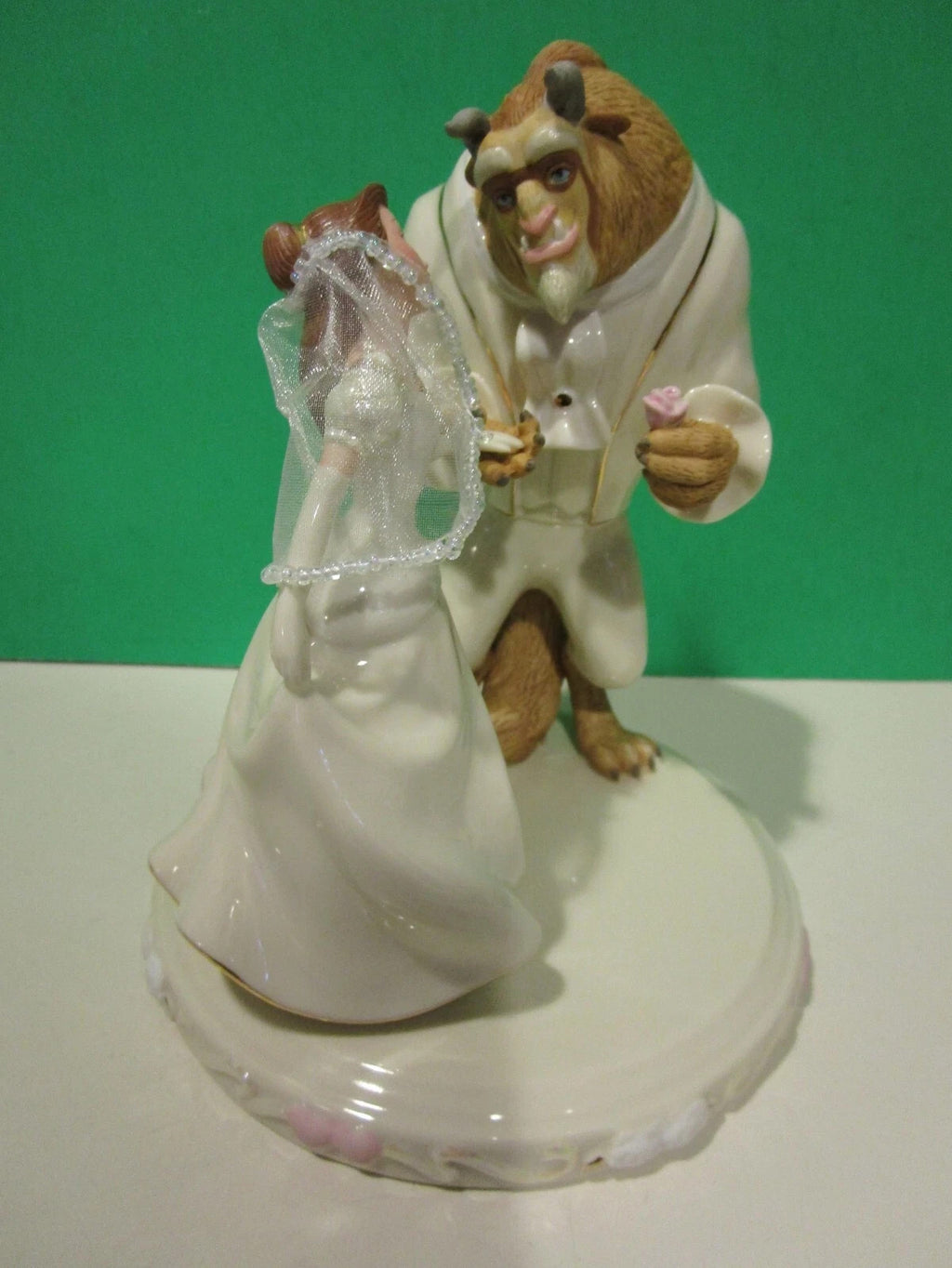 Lenox Disney Belle's Wedding Dreams Figurine Cake Topper Beauty & The Beast  NEW5