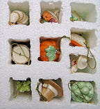 Lenox Autumn Favorites Miniature Tree Ornaments 10 Thanksgiving Pie Pumpkin NEW3