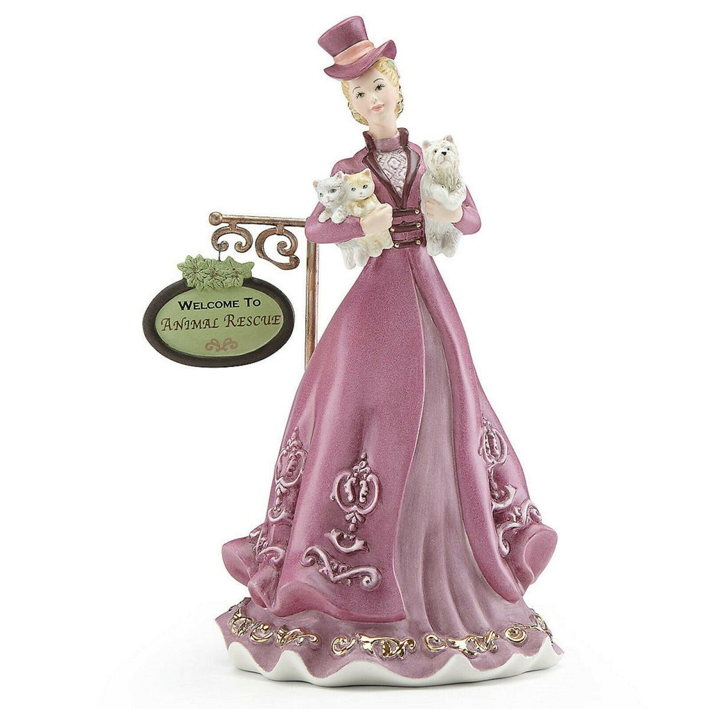 Lenox Princess Natasha Victorian Figurine Gown Animal Rescue 2018 Christmas  NEW0