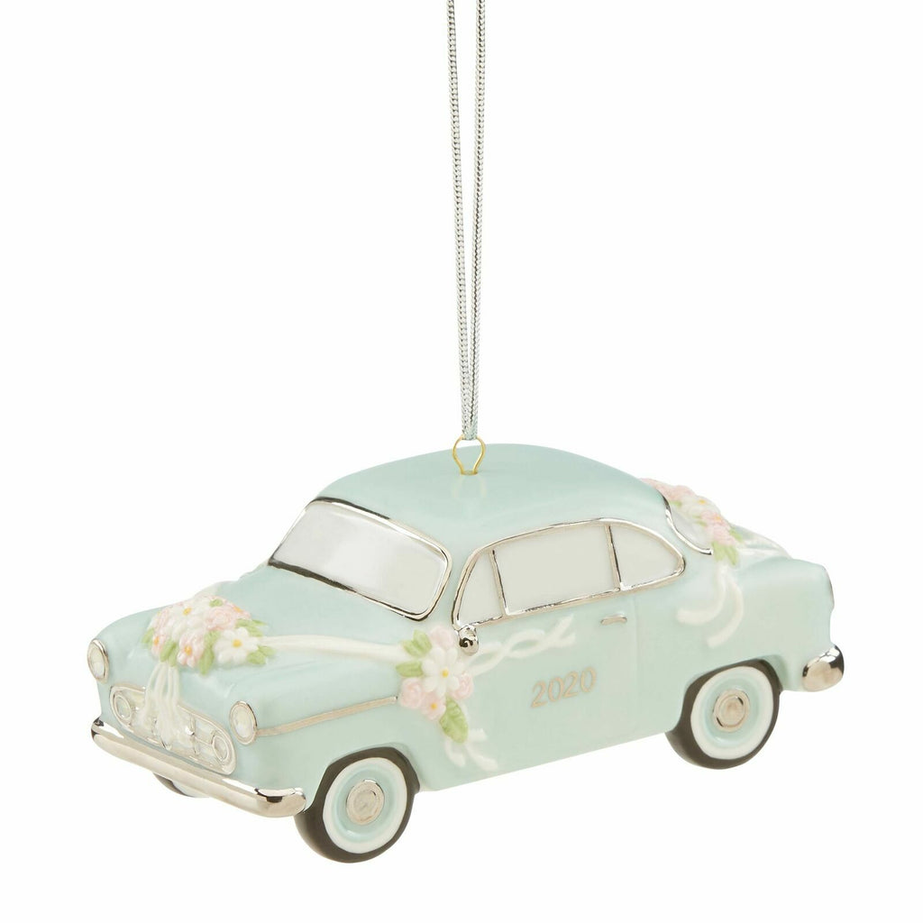 Lenox 2020 Wedding Car Ornament Just Married Honeymoon Retro Gift Christmas NEW0