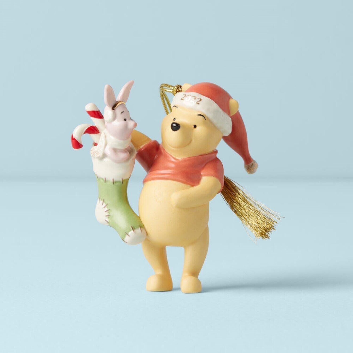 Lenox Disney 2022 Pooh with Piglet Figurine Ornament Christmas Surprise NEW3