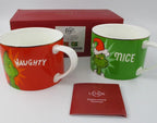 Lenox Grinch Naughty and Nice Mugs Pair Who Stole Grinchmas Christmas  Gift NEW4