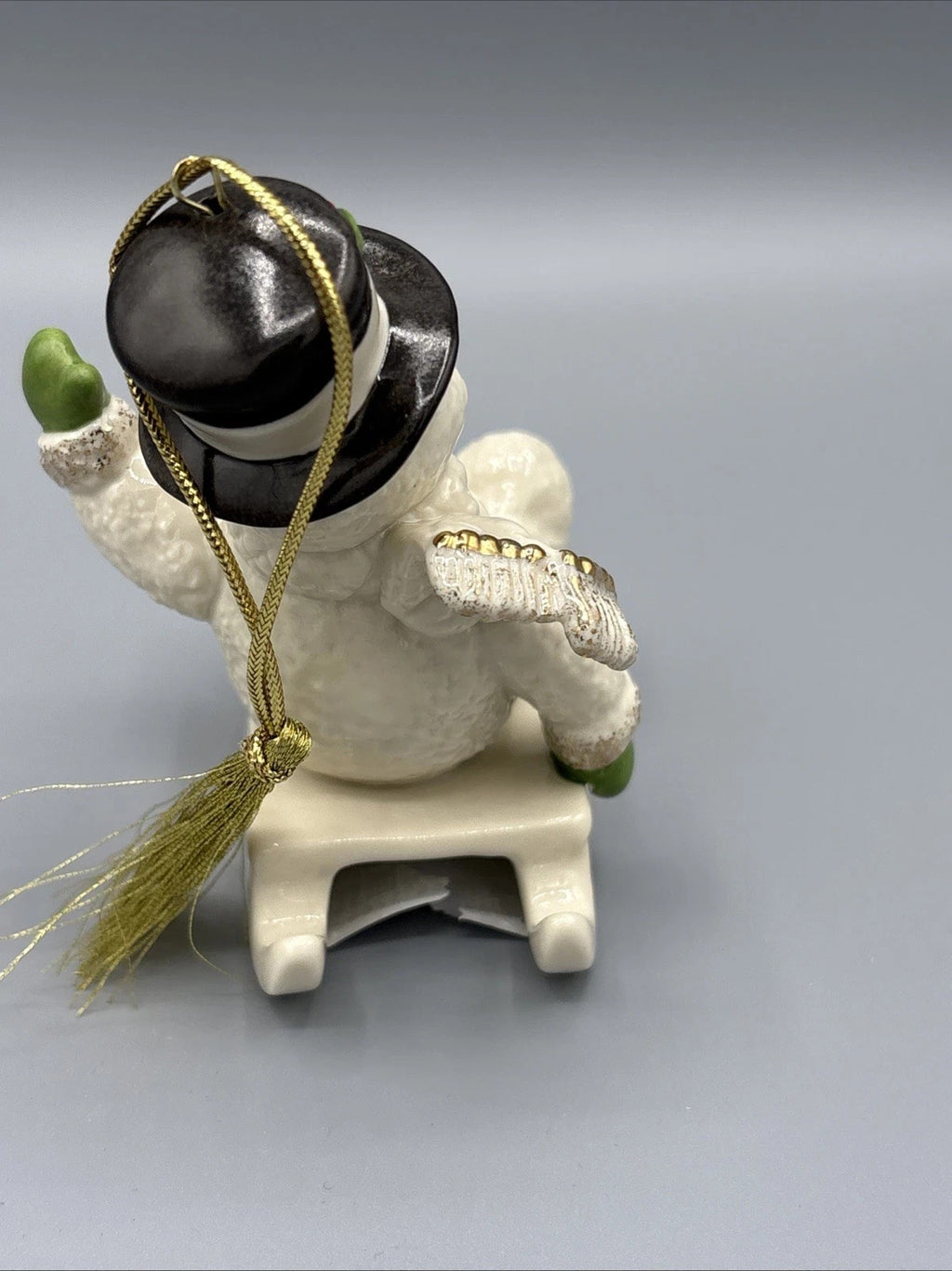 Lenox 2015 Snowman Figurine Ornament Annual Snowy Sleigh Ride Sled Christmas NEW6