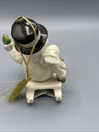 Lenox 2015 Snowman Figurine Ornament Annual Snowy Sleigh Ride Sled Christmas NEW6