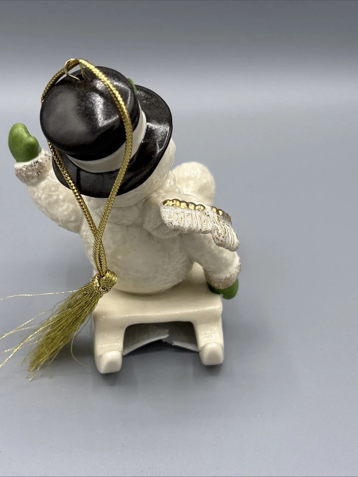 Lenox 2015 Snowman Figurine Ornament Annual Snowy Sleigh Ride Sled Christmas NEW6