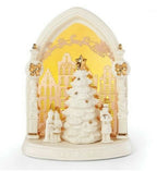 Lenox Illuminations Lighted Christmas Tree Carolers Figurine Town Square NEW2