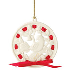 Lenox 2015 Partridge In A Pear Tree Ornament Porcelain Christmas Red Ribbon NEW7