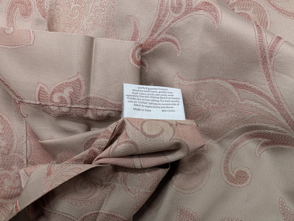 Sferra Bellanca Queen Duvet Set 3PC Floral Egyptian Cotton Jacquard Italy NEW7